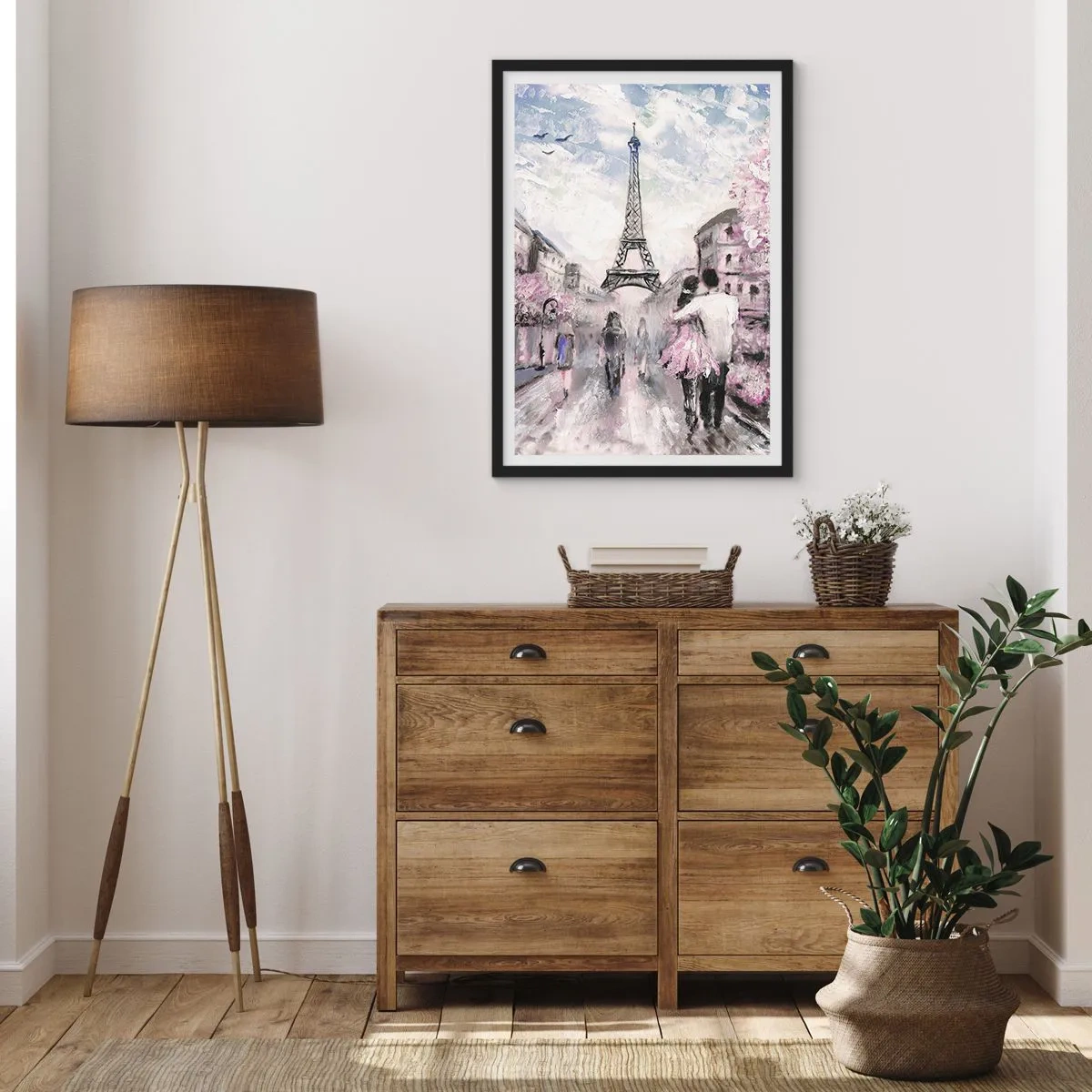 Plakat i sort ramme - Hvis du bliver forelsket, er det kun i... - 30x40 cm