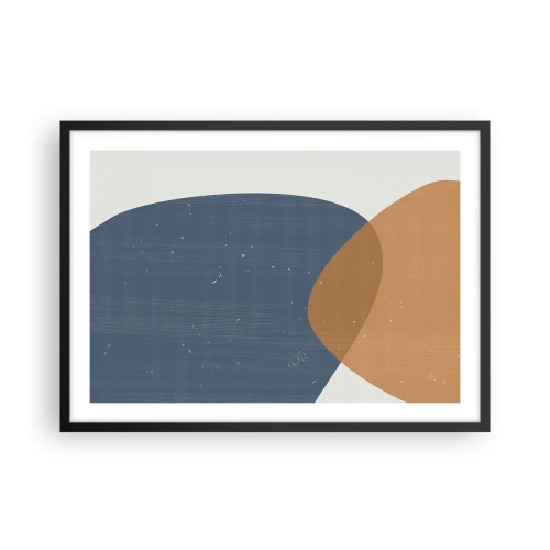 Plakat i sort ramme - Ovaler og påvirkninger - 70x50 cm
