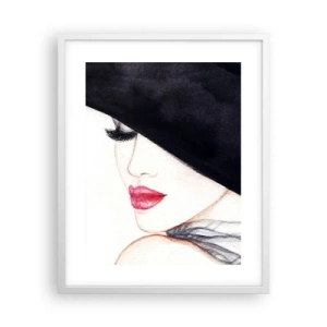 Plakat i hvid ramme - Elegance og sensualitet - 40x50 cm
