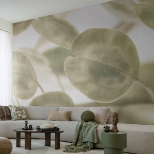 Fototapet Premium Canvas - I begyndelsen var der blade... - Blomster, Berolige, Blade - 400x280 cm