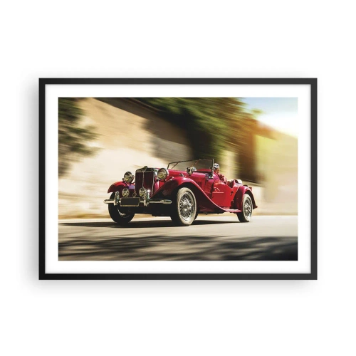 Plakat i sort ramme - Smukkere end Nike fra Samothrake - 70x50 cm