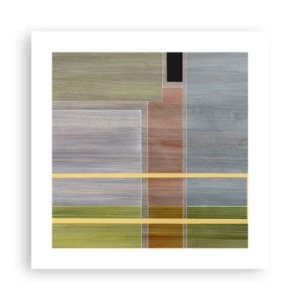 Plakat - Lige og rolig - 40x40 cm