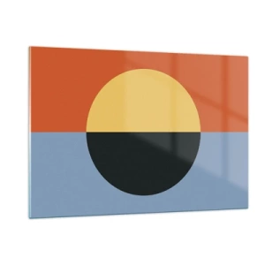 Billede på glas - En sammensætning af varme og kølighed - 120x80 cm