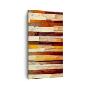 Lærredstryk - Billede på lærred - Hymne af skovens træer - 45x80 cm