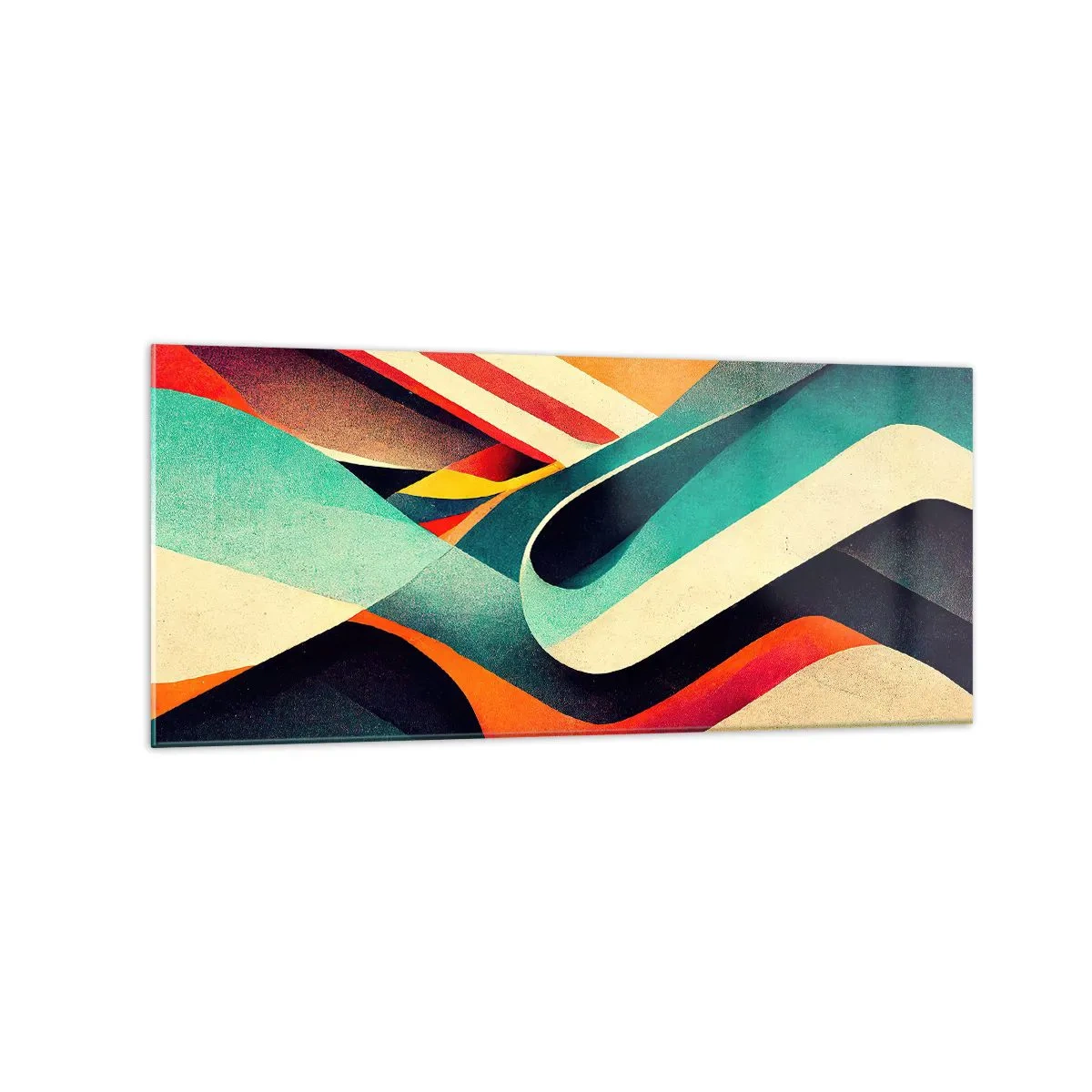 Billede på glas - Intens komposition - 120x50 cm