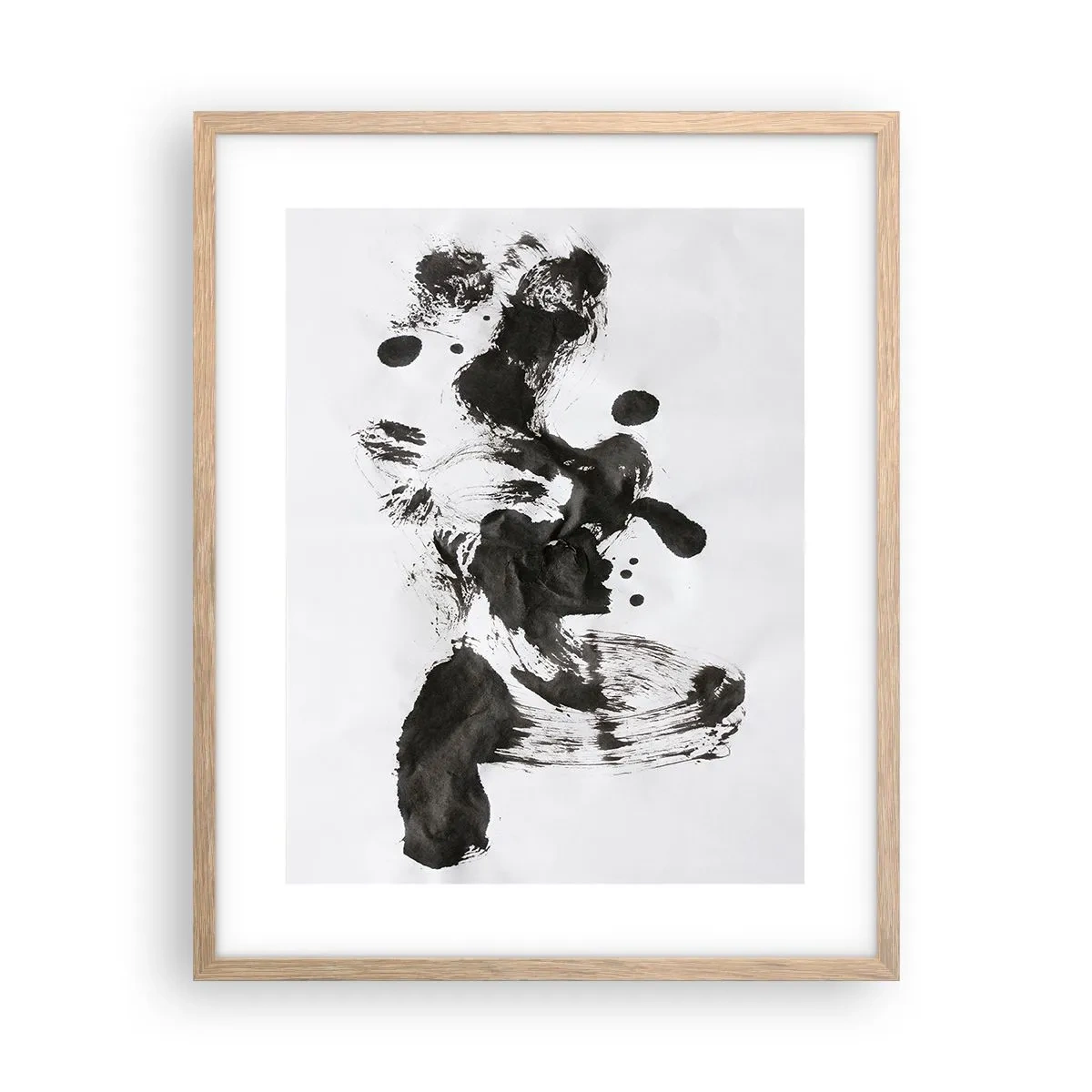 Plakat i ramme af lyst egetræ - En metode i galskaben? - 40x50 cm