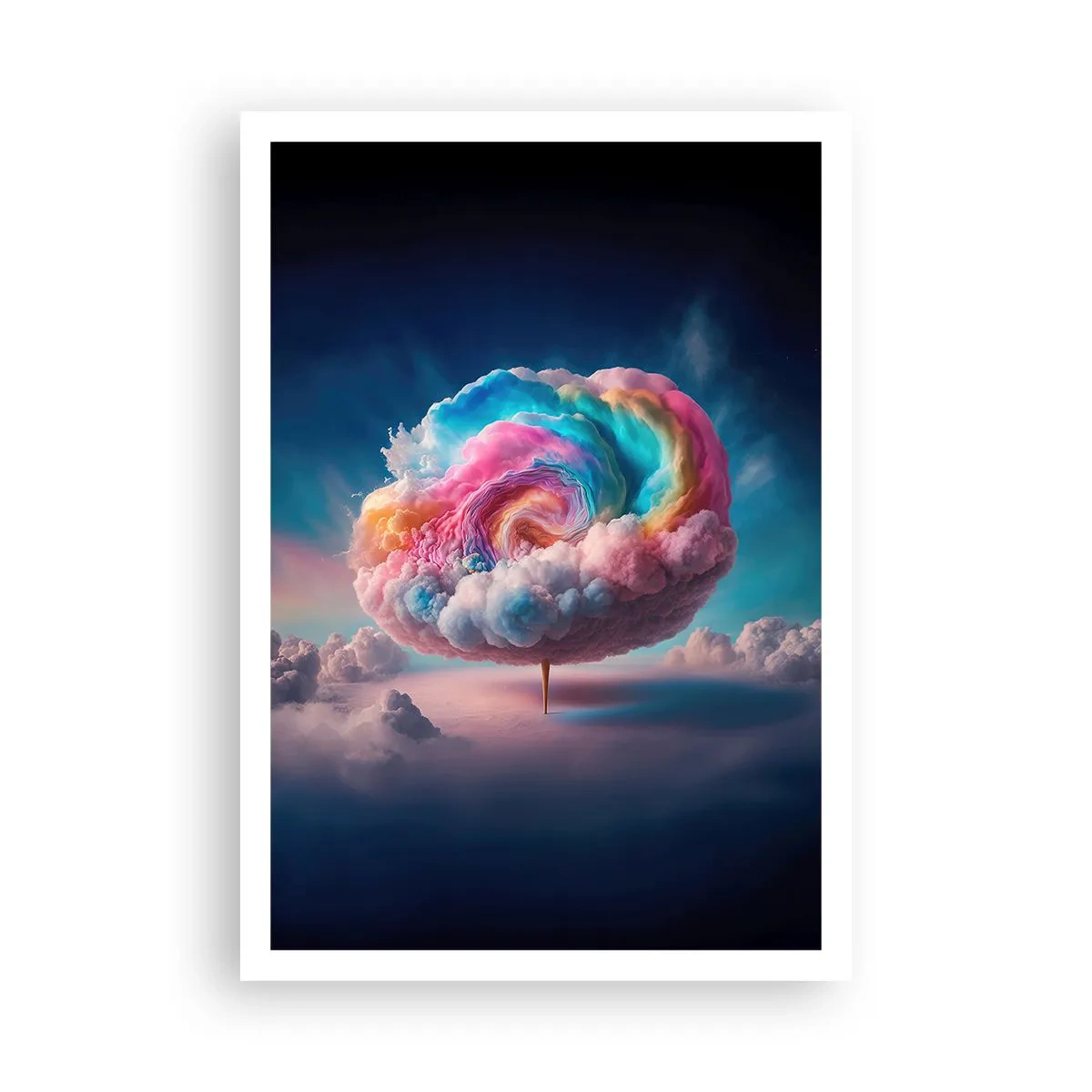 Plakat - En drøm om en forlystelsespark - 70x100 cm