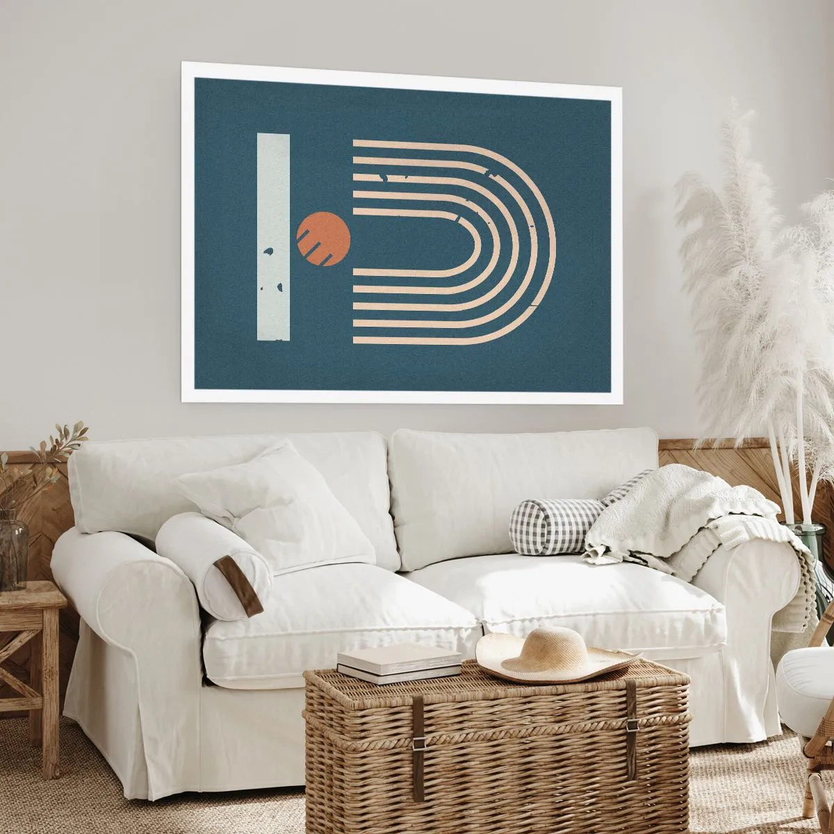 Plakat - Geometri på granatæble - 50x40 cm