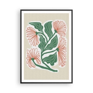 Plakat i sort ramme - Folkeligt og moderne - 70x100 cm