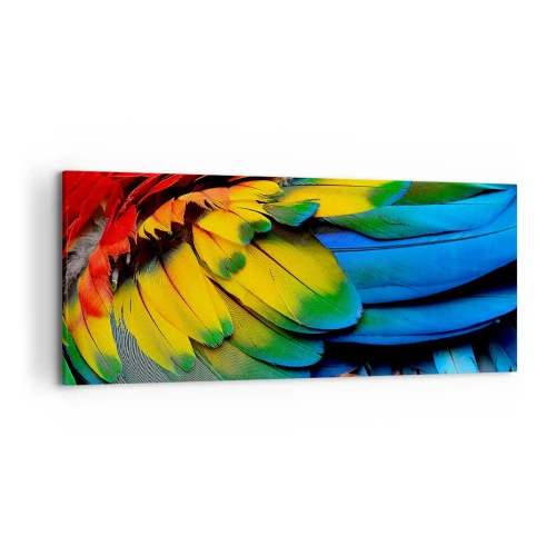 Lærredstryk - Billede på lærred - Paradisfugl - 120x50 cm