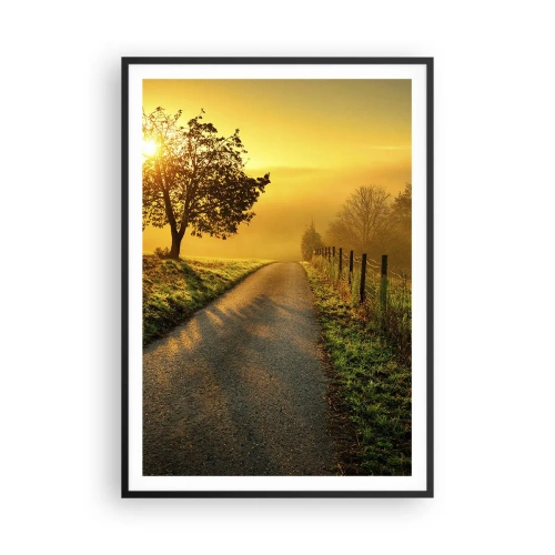Plakat i sort ramme - Kære eftermiddag - 70x100 cm