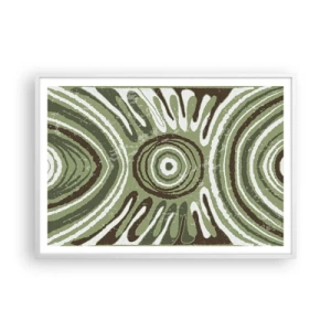 Plakat i hvid ramme - Eksplosion af følelser - 100x70 cm