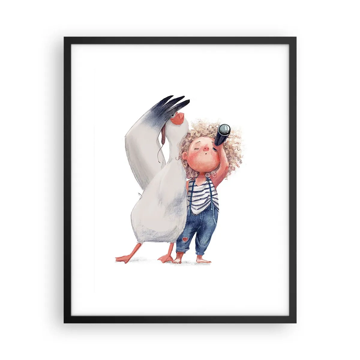 Plakat i sort ramme - En plan for en fantastisk rejse - 40x50 cm