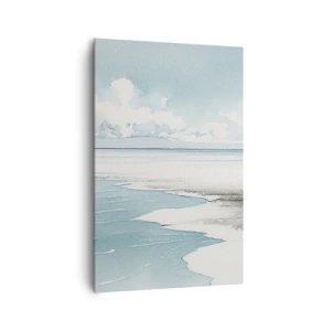 Lærredstryk - Billede på lærred - Blidt tidevand - 80x120 cm