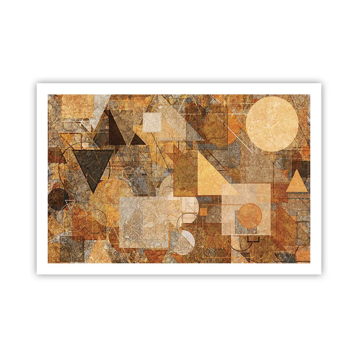 Plakat - Kubistisk bronzeundersøgelse - 91x61 cm