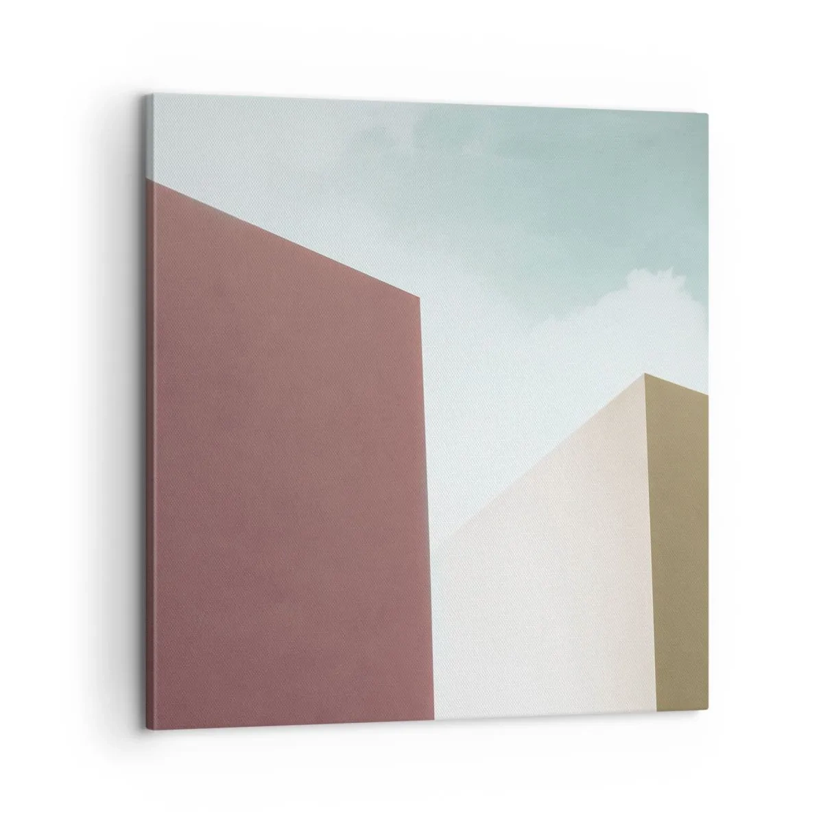 Lærredstryk - Billede på lærred - Geometri af en solrig sommer - 60x60 cm