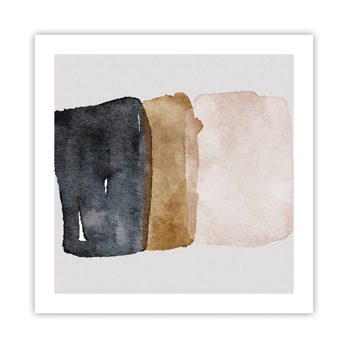 Plakat - Sammensætning af jordfarver - 50x50 cm