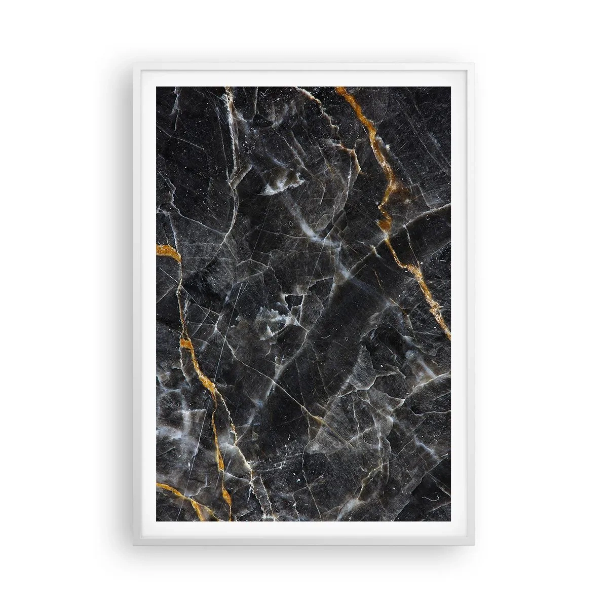 Plakat i hvid ramme - En stens indre liv - 70x100 cm