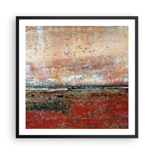 Plakat i sort ramme - Måske er det havet - 60x60 cm