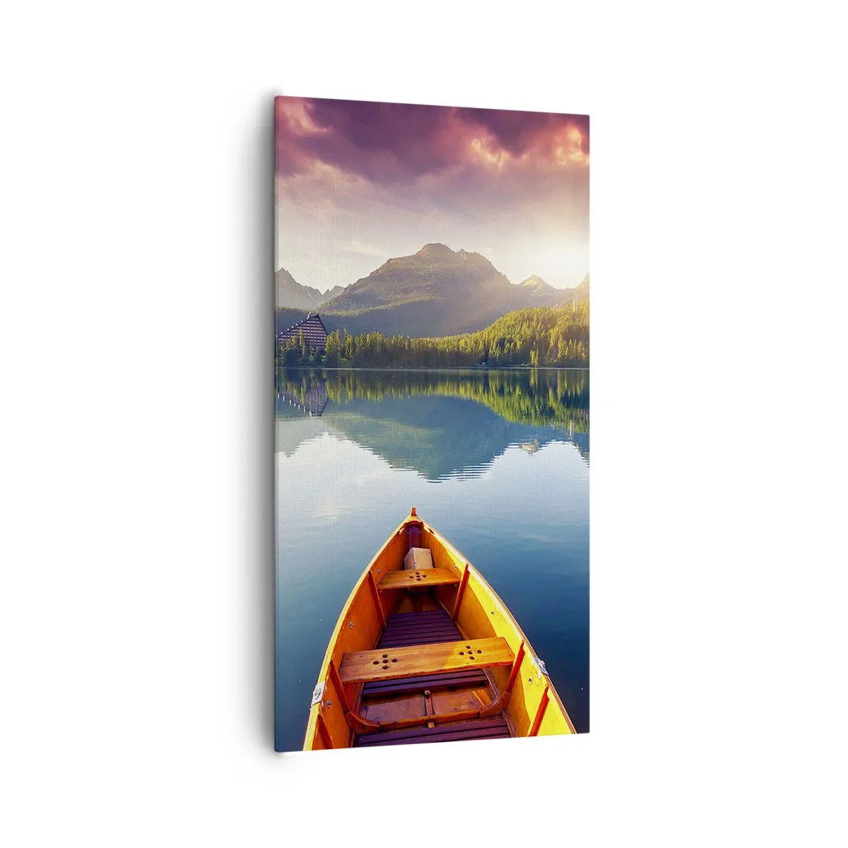 Lærredstryk - Billede på lærred - Intet imod naturen - 65x120 cm