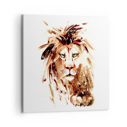 Lærredstryk - Billede på lærred - Styrke og værdighed - 60x60 cm