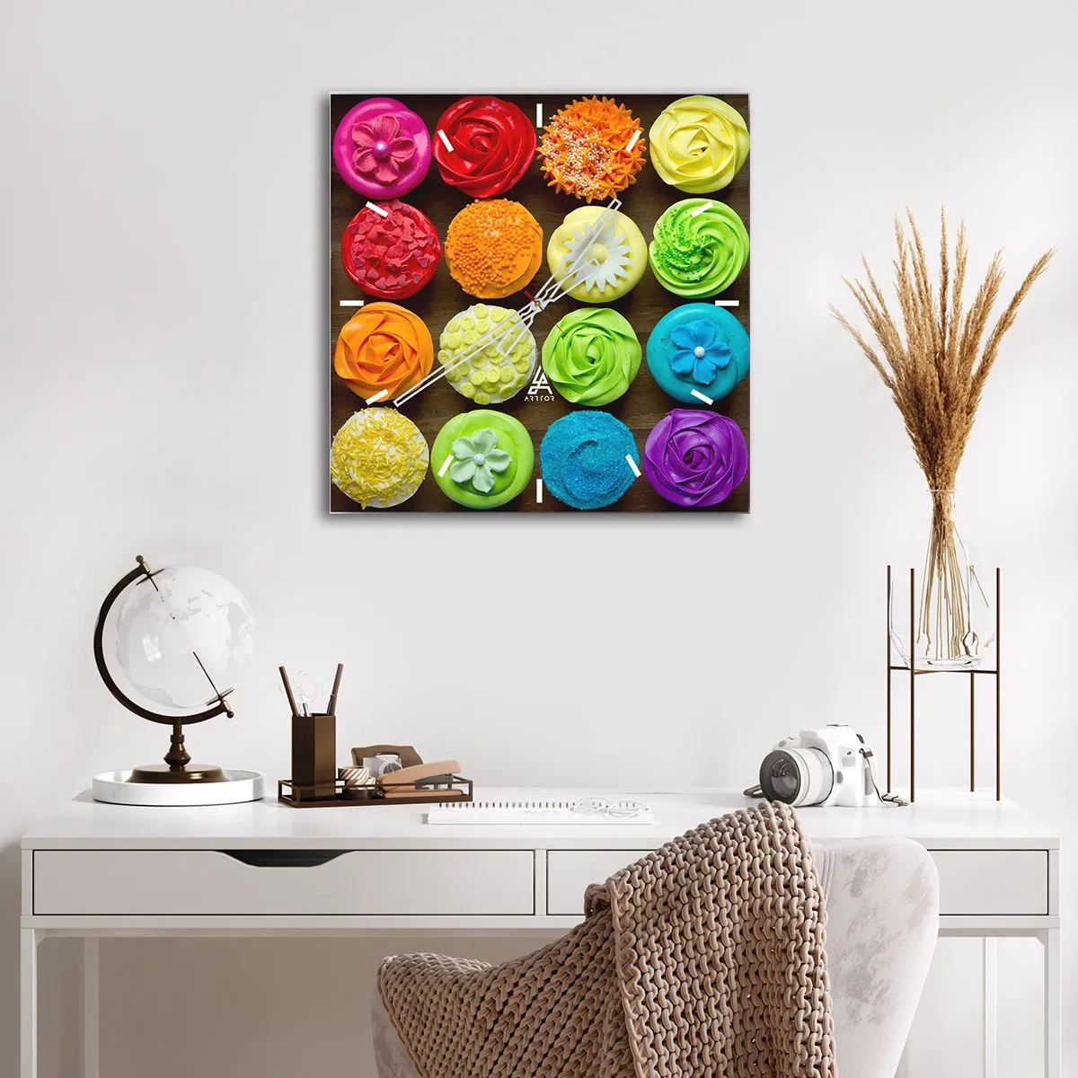 Vægur, Uret - Alle er forskellige - alle er lækre - 40x40 cm