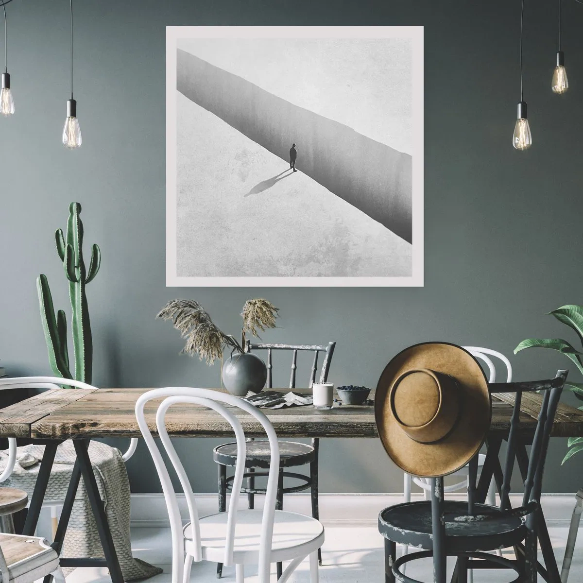 Plakat - Lys destination - 40x40 cm