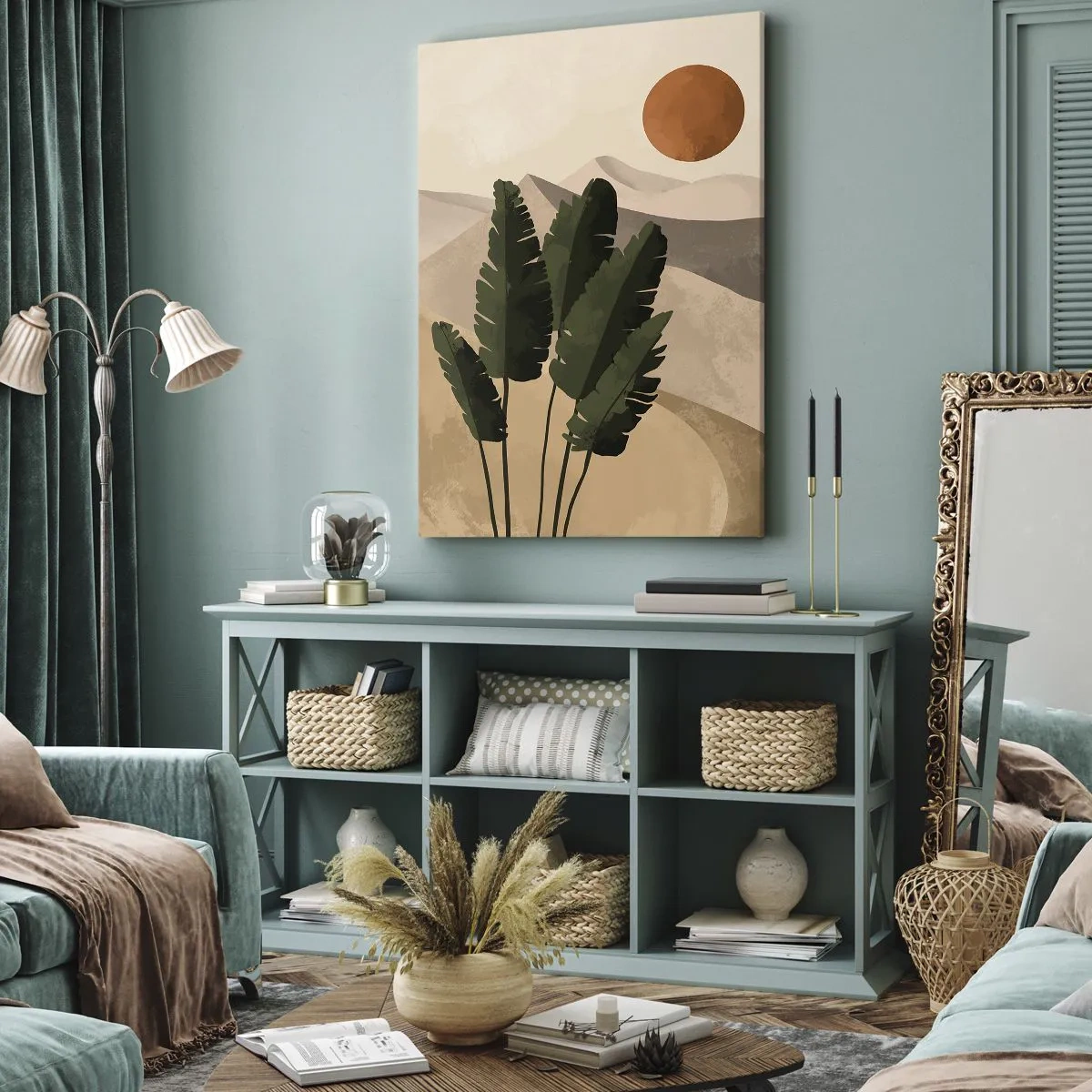 Lærredstryk - Billede på lærred - Livets triumf - 45x80 cm