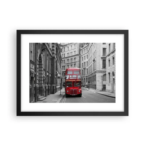 Plakat i sort ramme - Hverdagen behøver ikke at være grå - 40x30 cm