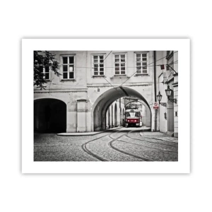 Plakat - Gennem byens labyrint - 50x40 cm