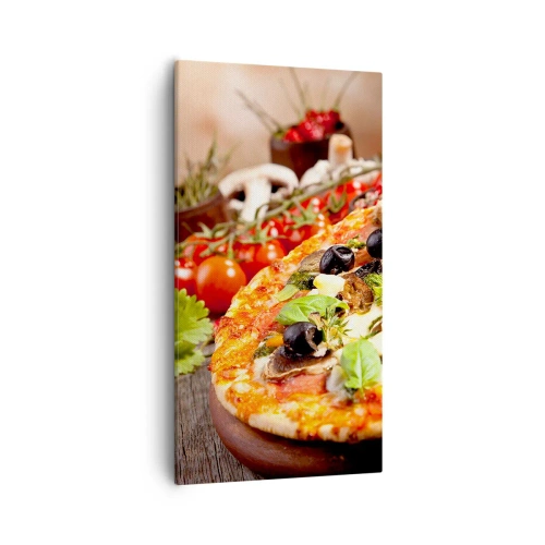 Lærredstryk - Billede på lærred - Af tellurholdige bestanddele - 55x100 cm