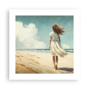 Plakat - At møde solen og vinden - 40x40 cm