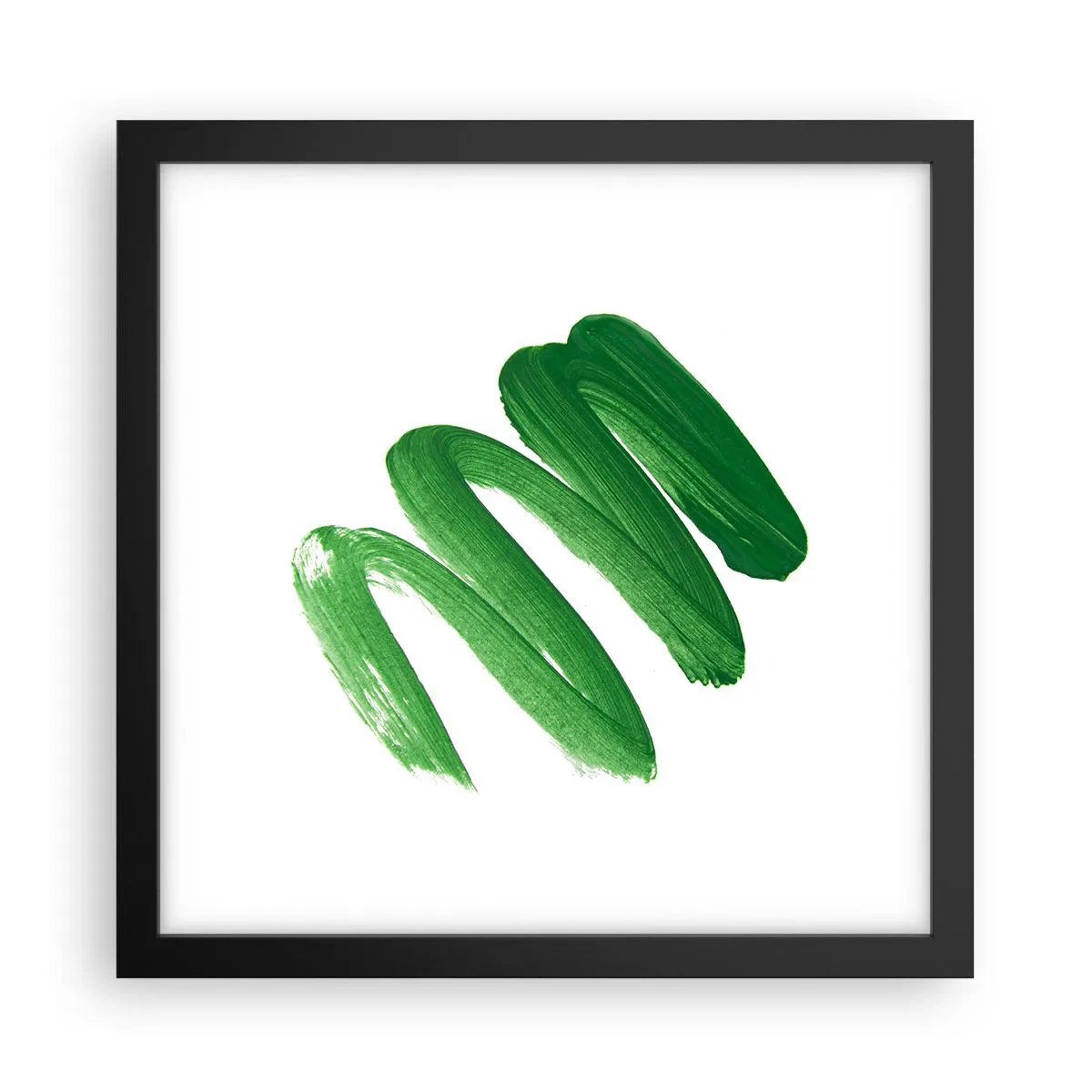 Plakat i sort ramme - En grøn vittighed - 30x30 cm