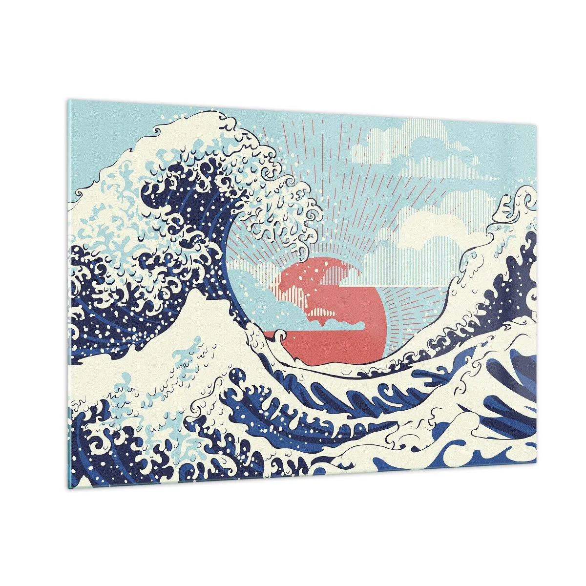 Billede på glas - Fra japanske inspirationer - 100x70 cm