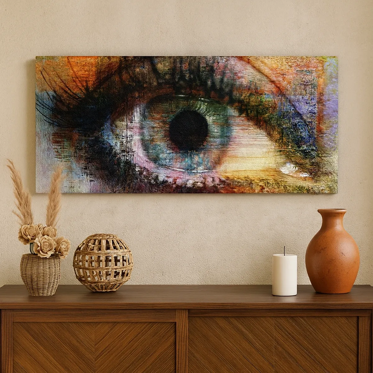 Lærredstryk - Billede på lærred - Du kan se ind i sjælen - 30x30 cm