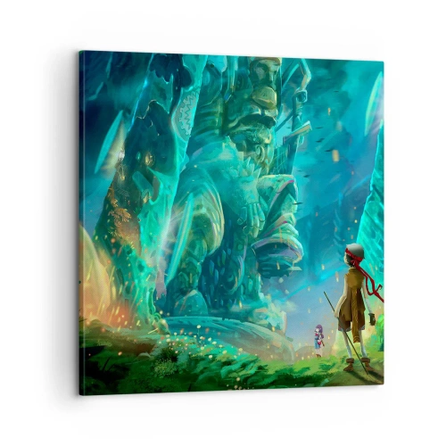 Lærredstryk - Billede på lærred - Fra den store eventyrbog - 60x60 cm