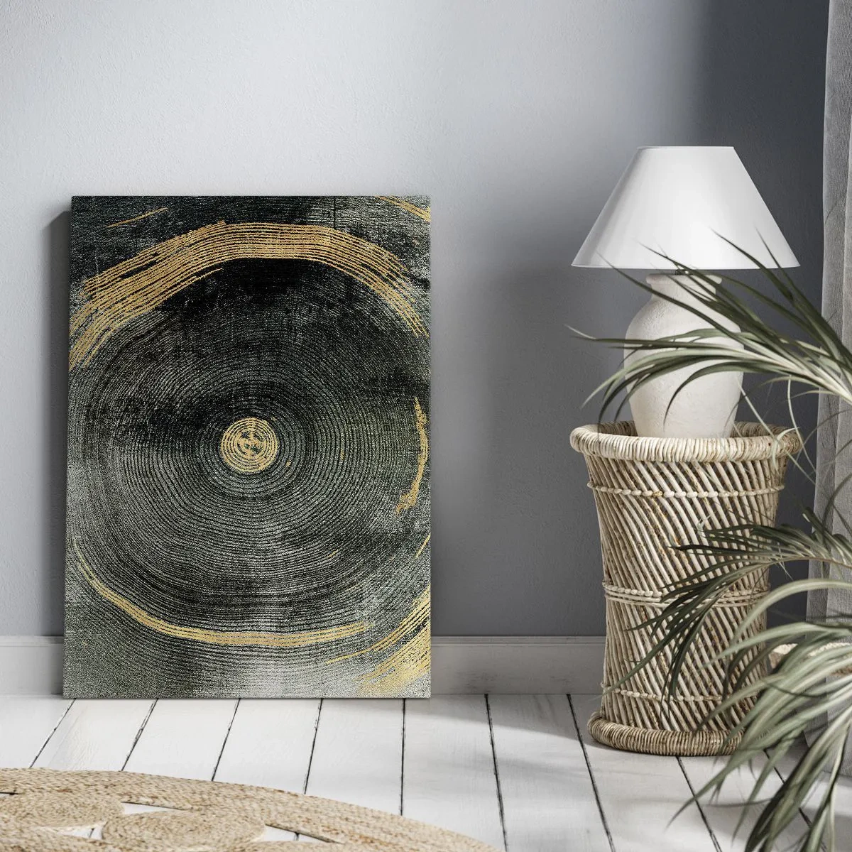 Lærredstryk - Billede på lærred - Forandring og varighed - 45x80 cm