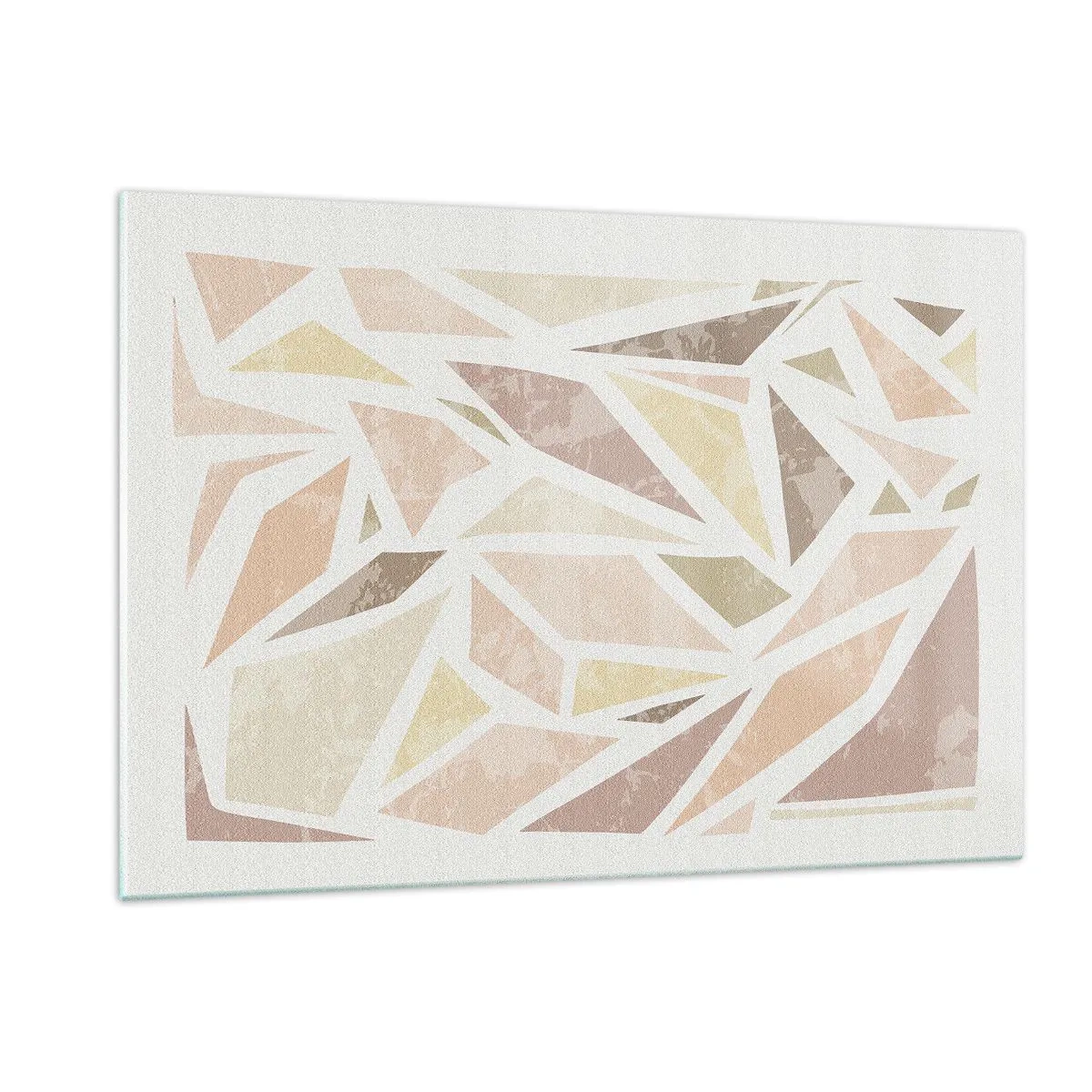 Billede på glas - Komposition af farvet glas - 120x80 cm