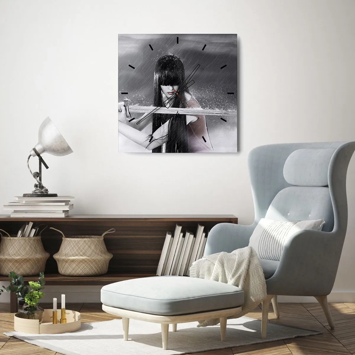 Vægur, Uret - Smuk og farlig - 40x40 cm