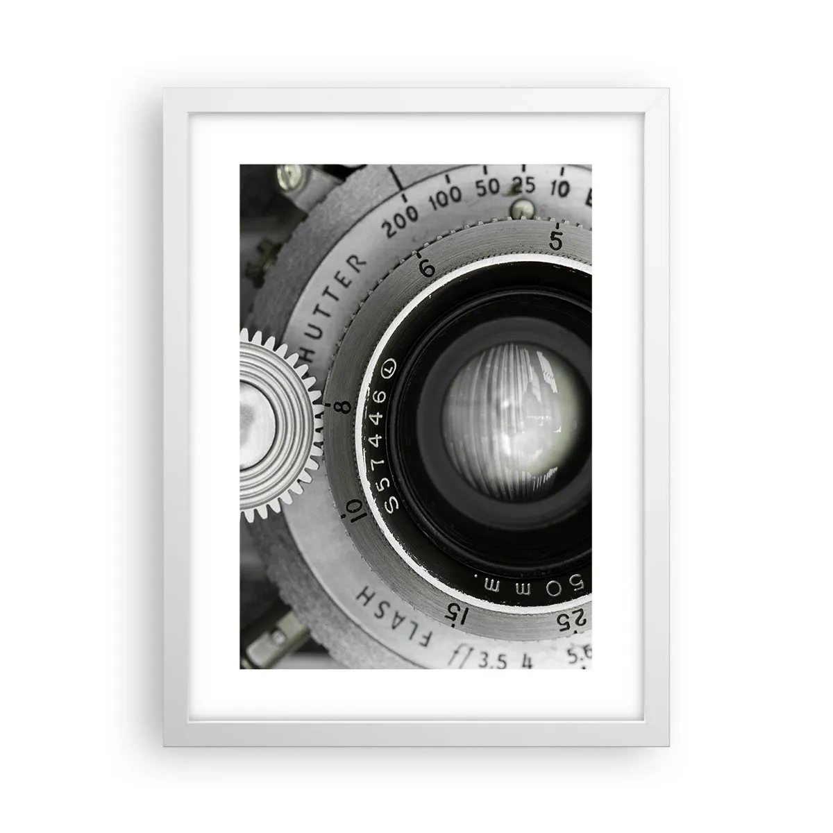 Plakat i hvid ramme - Historien om Hollywood - 30x40 cm