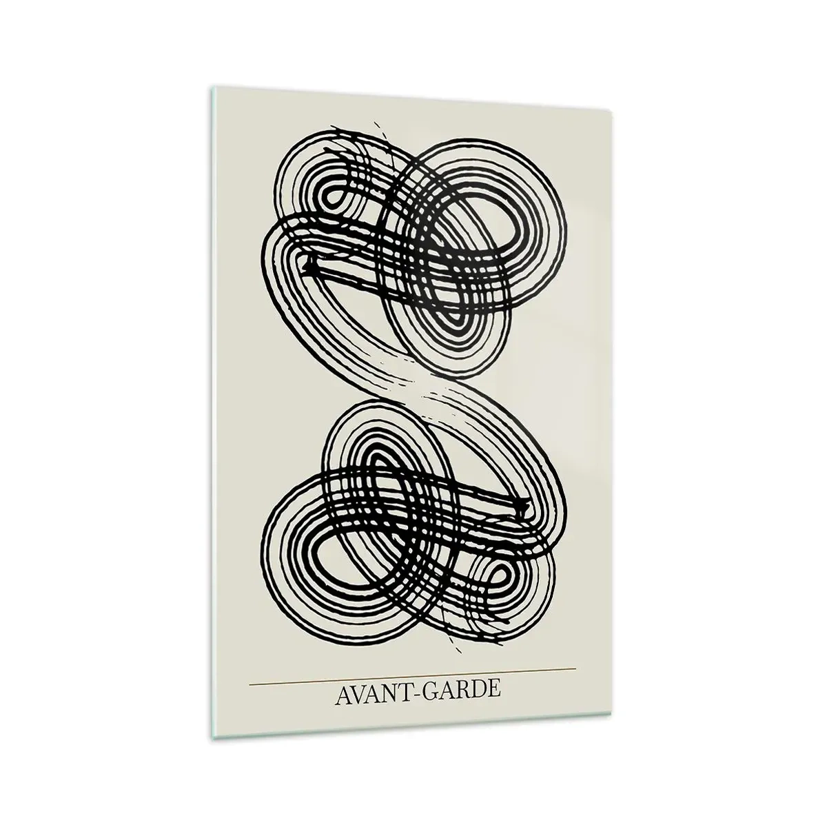 Billede på glas - Det kom ud spontant - 70x100 cm