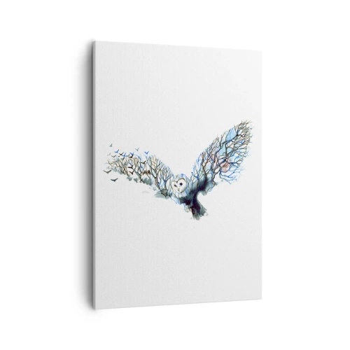 Lærredstryk - Billede på lærred - På skovens vinger - 50x70 cm