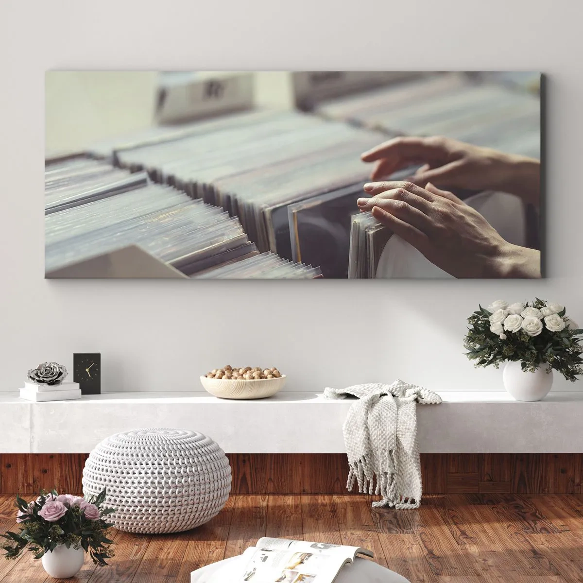 Lærredstryk - Billede på lærred - På jagt efter følelser - 100x40 cm