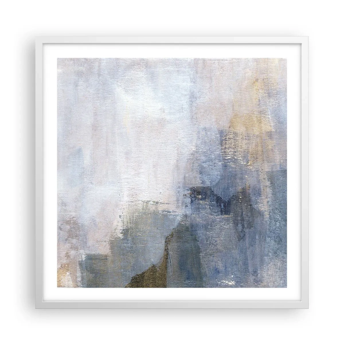 Plakat i hvid ramme - Farvetoner og akkorder - 60x60 cm