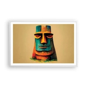 Plakat i hvid ramme - Statuarisk, men alligevel sympatisk - 91x61 cm