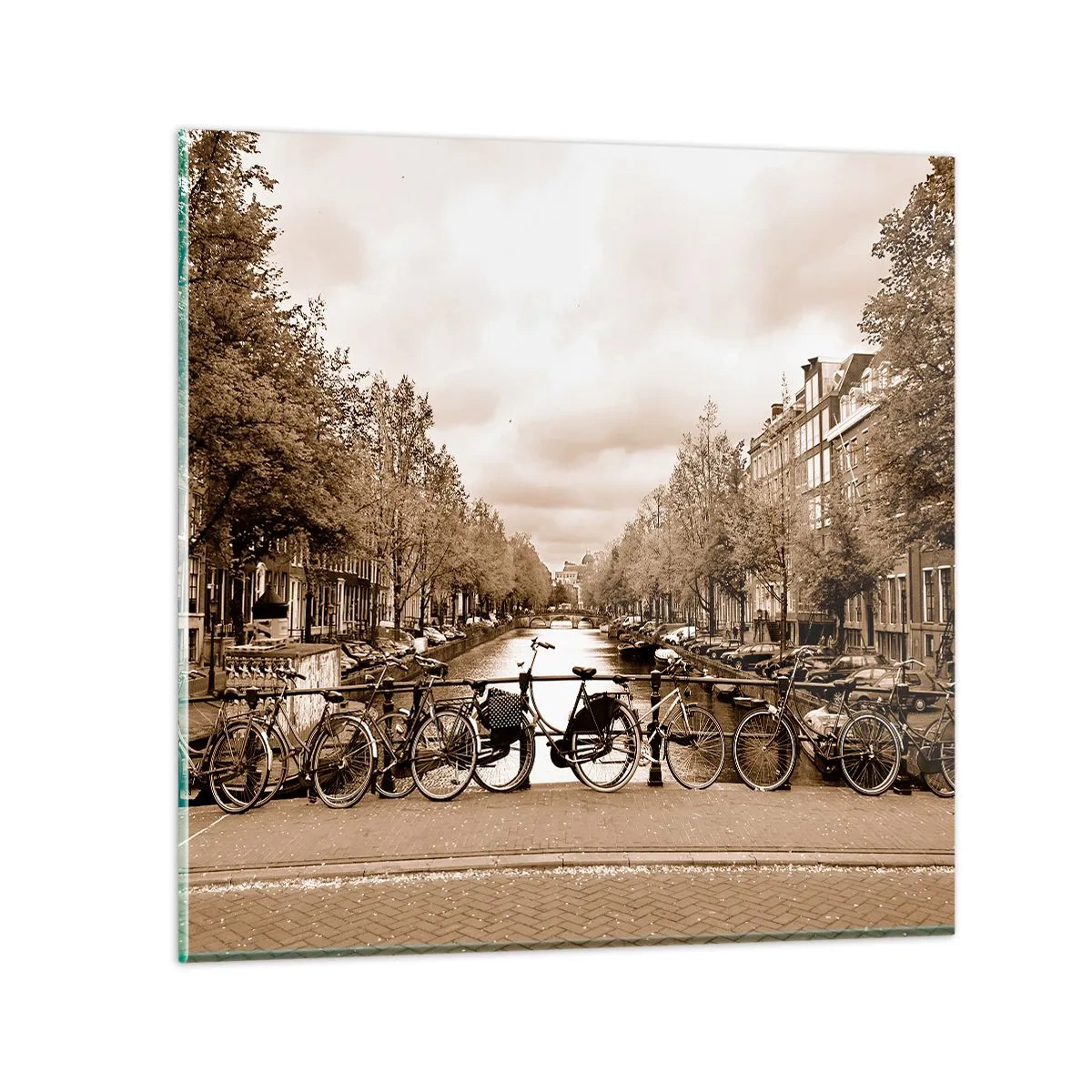 Billede på glas - Hollandsk atmosfære - 60x60 cm