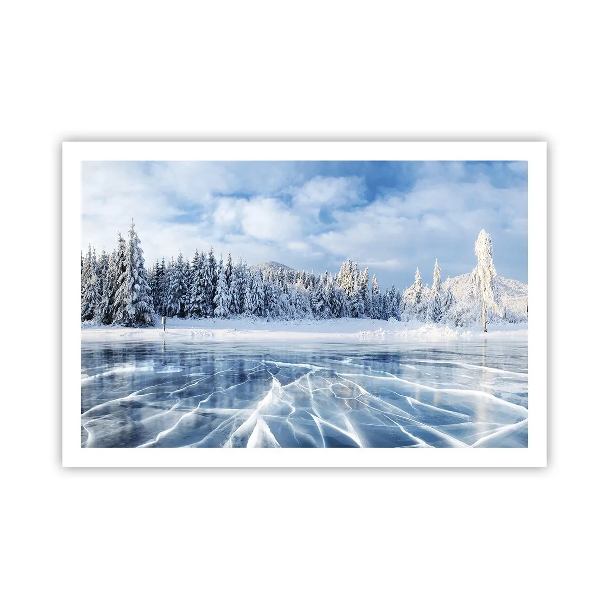 Plakat - En blændende og krystalklar udsigt - 91x61 cm