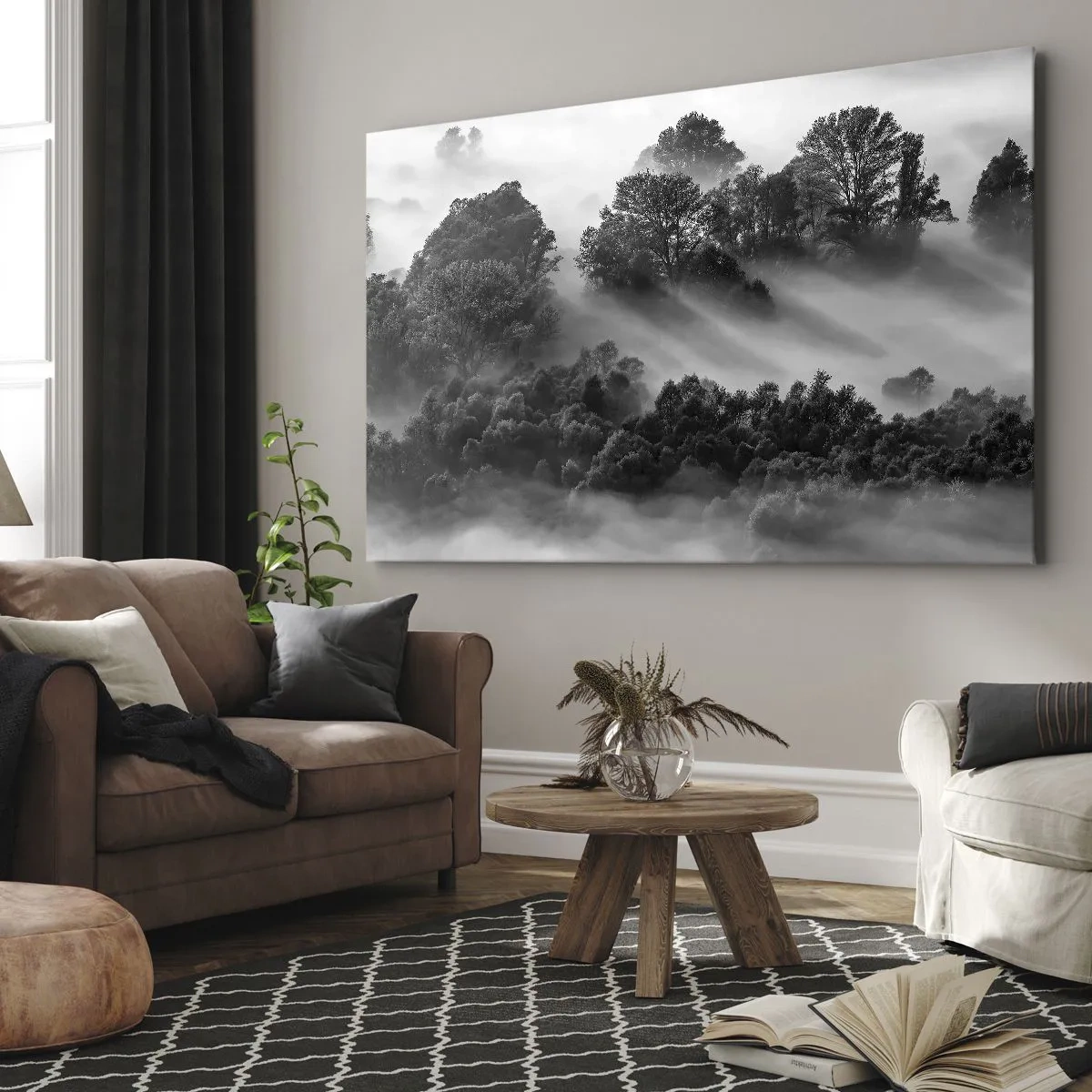 Lærredstryk - Billede på lærred - At vågne fra søvnen - 100x70 cm
