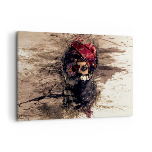 Lærredstryk - Billede på lærred - Foruroligende for at sige det mildt - 120x80 cm