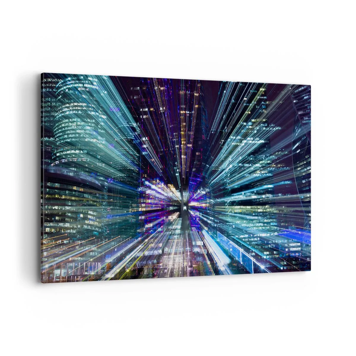 Lærredstryk - Billede på lærred - Overgang til hyperrummet - 120x80 cm